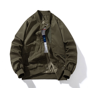 现货  三色带帽可拆卸秋冬飞行服棉服情侣装夹克潮牌炸街外套图片