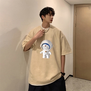 NASA叮当猫麂皮绒短袖t恤男大码半袖男 JD82233-P25图片