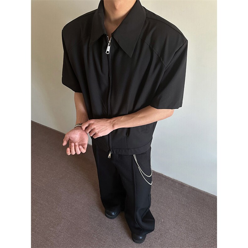 特P60无差价新款夏季时尚潮流百搭衬衫-HC2322港风内景,男装衬衫,电商A003
