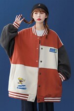 ！秋装新款时尚撞色格子拼色情侣宽松棒球夹克G431P75控98，男装夹克，A247A