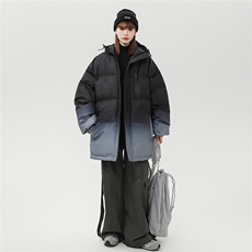 中性风白墙防水渐变色冲锋衣棉衣女聚酯纤维MY77095P120控168，男装夹克，星座227-7