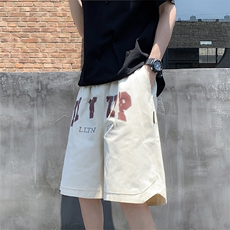 休闲短裤男夏季外穿ins潮牌五分裤潮流百搭学生运动裤DK2693-P28，男装休闲裤，星座1008-1