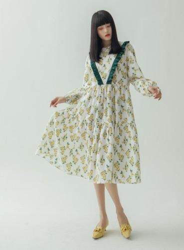 2012X3056柠檬精连衣裙，女装连衣裙，parfum labo