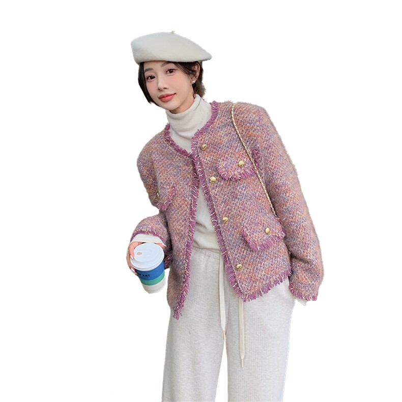 主推现货2026冬季小香羽绒外套2C057-9933-P225-K328,女装羽绒服,2C057
