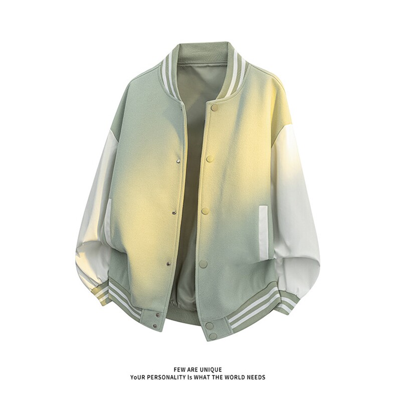 2026春季新款C7069-TP45不美式棒球服条纹高街夹克外套,男装夹克,电商A102