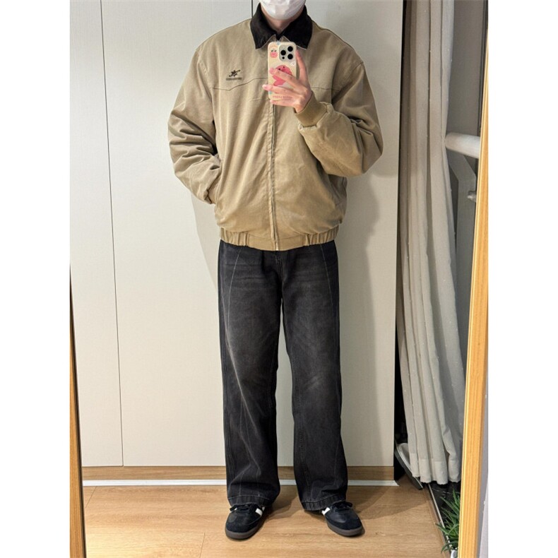 【有货】美式复古短款工装外套男春秋cleanfit夹克Y185CC-特P75,男装夹克,星座1007（原301D）