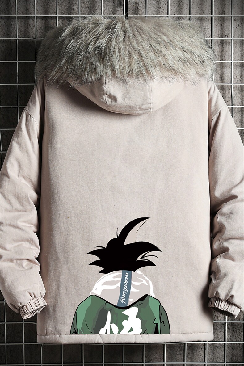 MM48005-P130冬季大毛领衣男士大码加厚袄男服网格挂拍,男装棉衣,电商A040A