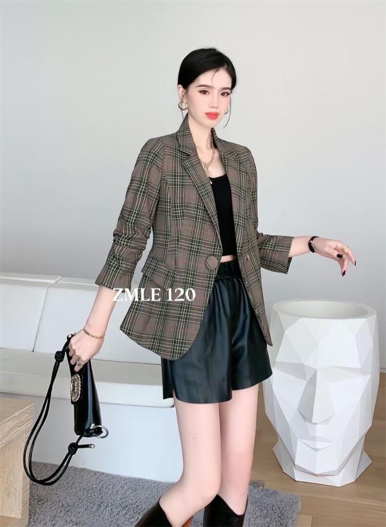 格子小西服，其它，芝茗丽尔