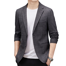 DJ8835钱塘2020-3新款商务休闲简约百搭中年男士西服货稳P147，男装西服，钱塘207-3