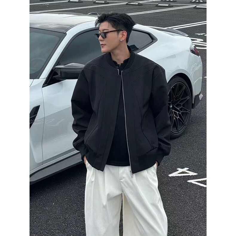 【现货】DB1032-批65新款高级感痞帅重磅休闲外套青少年飞行服,女装短外套,星座603-2