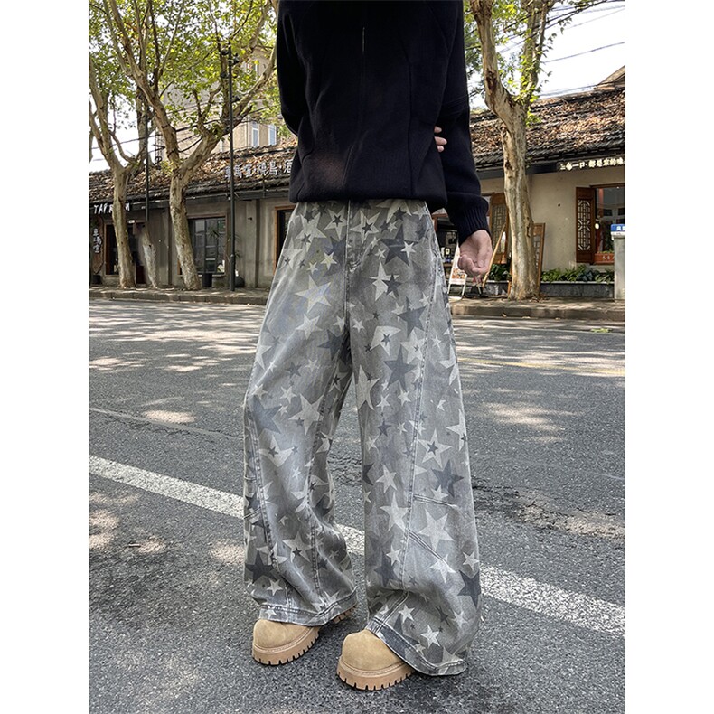 现货！！cleanfit迷彩水洗裤子高街vibe美式复古裤RA716-P55,男装休闲裤,星座1005-6