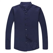 C-R703冬季男士衬衫衬衣长袖加绒休闲纯色商务加厚保暖，男装衬衫，电商B360