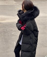 韩版大毛领羽绒服，女装羽绒服，POHIO葆伊