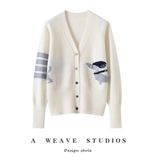 2025年秋季新款百搭V领开衫,女装针织衫/毛衣,戎魅羊绒, 2025年秋季新款百搭V领开衫,女装针织衫/毛衣,戎魅羊绒,