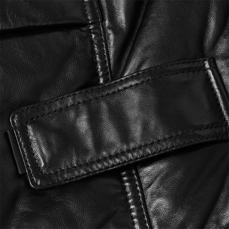 冬季新款男士真皮羽绒服90白鸭绒加厚面包服绵羊皮外套海宁男装,男装皮衣,电商B360A（原721A）