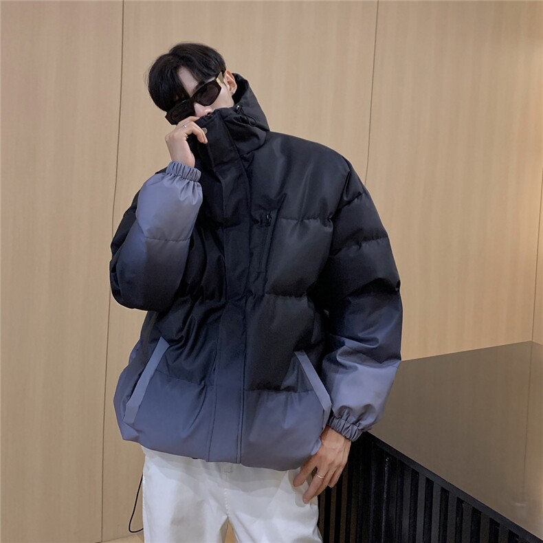 港风防水渐变色冲锋衣棉衣男成分:聚酯纤维MY77095P120控168，男装夹克，星座227-7