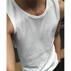 嘻哈美式无袖螺纹背心男肌肉健身紧身运动T恤男打底衫TX21，男装背心/马甲，星座1116A（原606A-3）