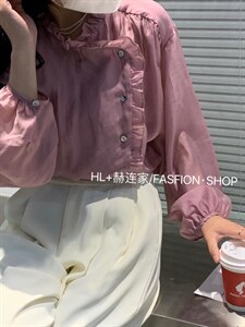 2022春夏新款 韩版防晒衬衫,女装衬衫,HL+