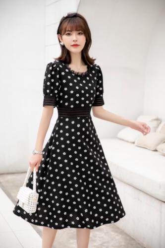 雪纺麻料连衣裙，女装连衣裙，艾美欧歌