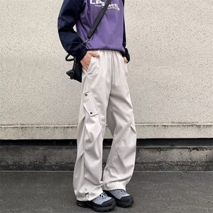 美式高街工装伞兵裤阔腿宽松休闲工装裤男女休闲裤潮K6058-P48图片