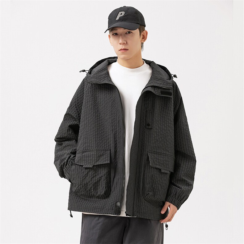 秋季户外连帽夹克男外套男女同款DSA157B-JK7811-P75,男装夹克,电商A157B