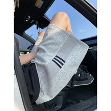 抖音品质夏季新款美式运动三条杠宽松短裤B315-K25570-特p30控58，男装休闲裤，电商B315