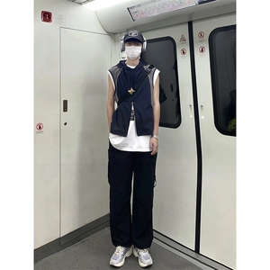 B221 美式街头hiphop宽松户外工装休闲裤子 LK23116-P60 控78图片