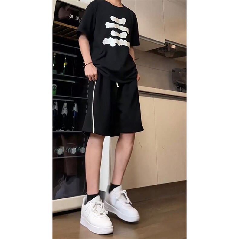 夏季美式高街hiphop运动五分裤短裤货号DK2415P35《抖音品质》,男装牛仔裤,电商A063
