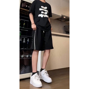 夏季美式高街hiphop运动五分裤短裤货号DK2415P35《抖音品质》图片