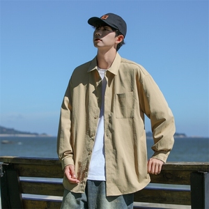 25年春季纯色衬衫长袖大码宽松落肩现货DS-C323-1-2383-特批35图片