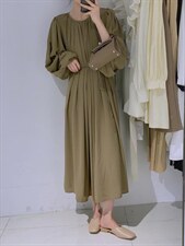 系带连衣裙，女装连衣裙，驿谷