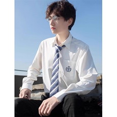 [006]制服男长袖衬衫男领带学院长袖衬衣外套A079-CS05-P30，男装衬衫，电商A079