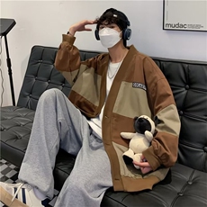 男秋冬季新款潮韩版百搭情侣毛衣针织衫外套开衫JK8504P52，男装针织衫/毛衣，星座1116-2