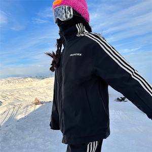 冬季单板双板男女滑雪服套装防风防水防寒时尚保暖外套TZ031-P235图片