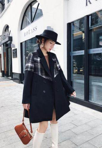 尼料大衣，女装，女人家淼漫