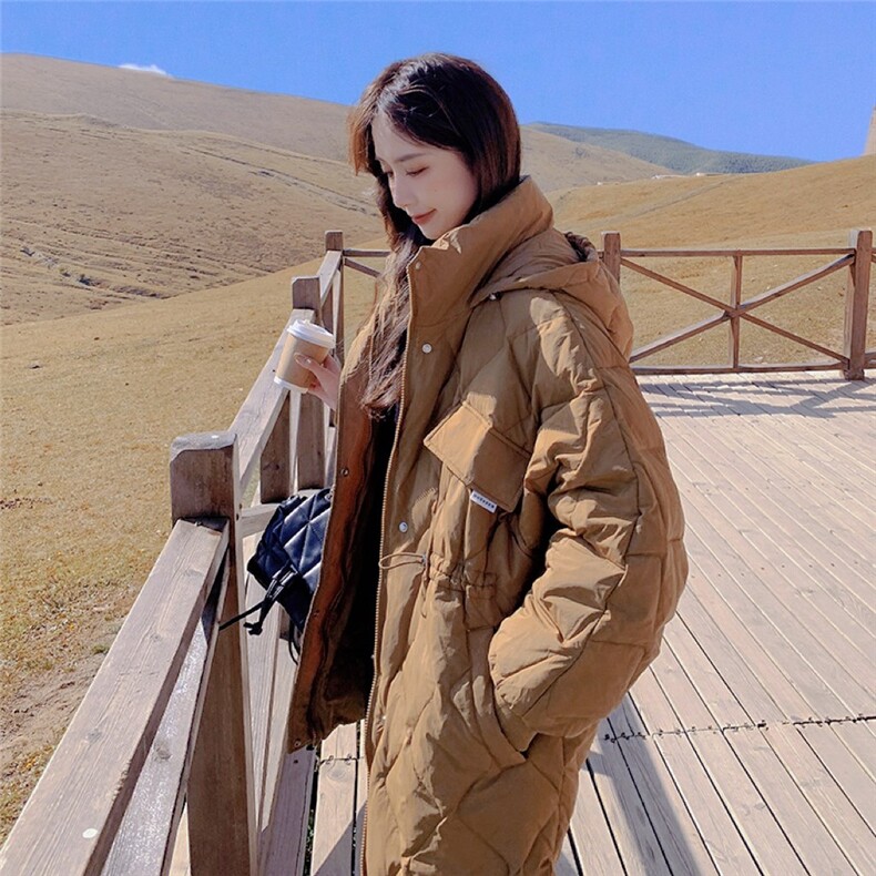 【现货】韩版中长款休闲羽绒服816-P245-K338，女装羽绒服，浙宝189