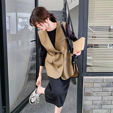 【现货】主推西装马甲配连衣裙99003款P155K218，女装套装/套裙，2C316