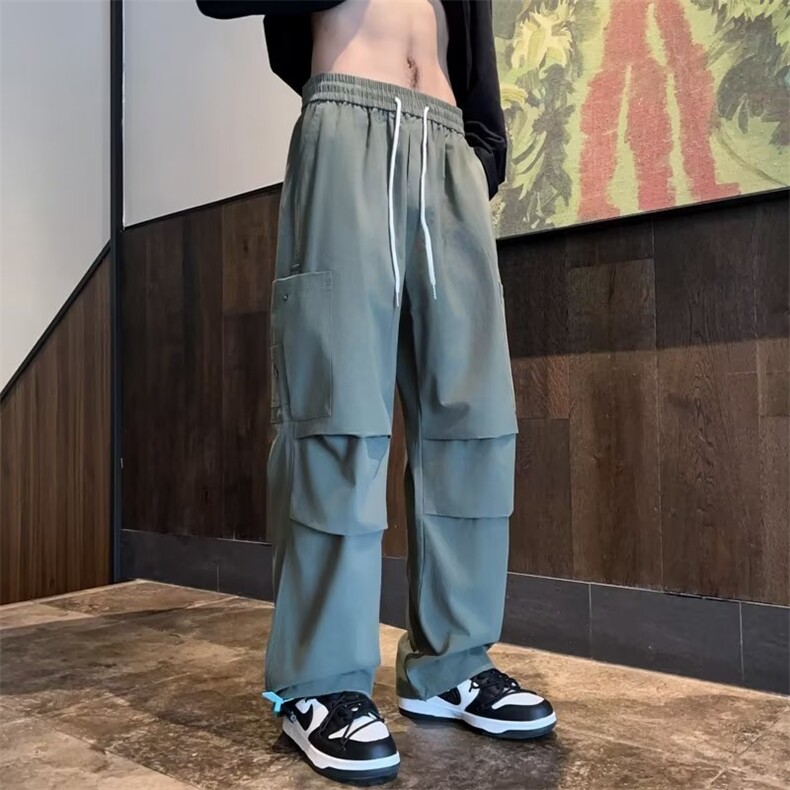 日系复古工装裤男秋季潮牌高街休闲大口袋痞帅气PK84-P40图片