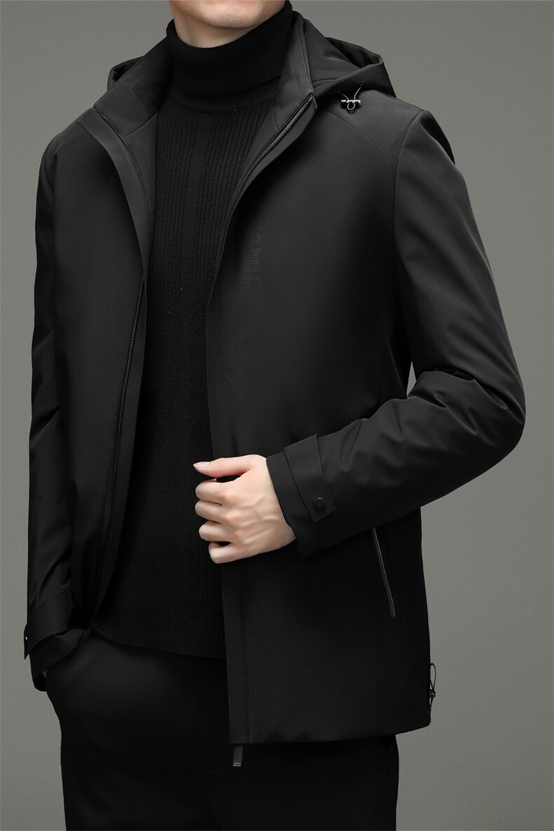 冬季90%白鸭羽绒服男连帽可脱卸休闲保暖简约百搭羽绒ZG2911-P280，男装羽绒服，电商B212（原钱塘6029）