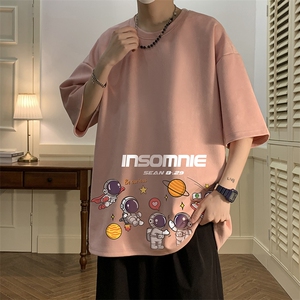 麂皮绒短袖t恤男大码半袖男 JD82228-P25图片