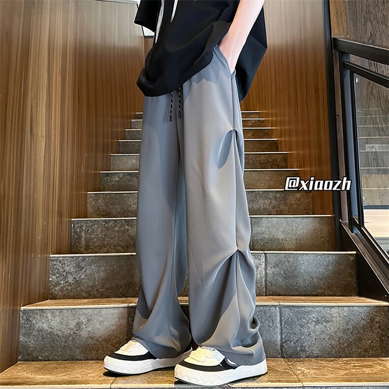 XZ616 夏季薄款压褶设计款宽松冰丝透气休闲裤 TY1035 特P35控68图片