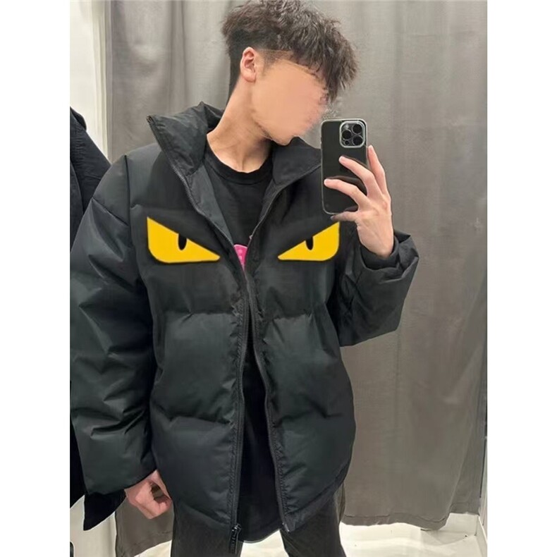 恶魔冬新款加厚保暖拉链棉袄重磅男女潮流宽松面包外套TTM12P65,男装棉衣,星座1013-5