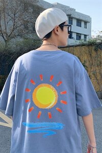 ！2021夏季新款纯棉男士短袖T恤宽松学生半袖体恤衫T2151P28图片