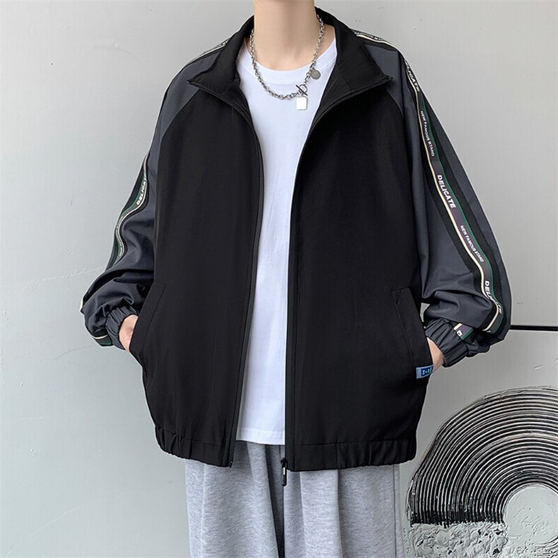 新款男外套男秋季新款韩版潮流潮牌百搭夹克A168-MKJK13-TP58,男装夹克,电商A168
