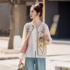 【春季女装新款】2026大量现货春季时尚重工刺绣两面穿新中式马甲，女装马甲，缘衣格