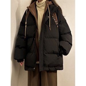 冬季宽松/假两件休闲外套潮加厚棉衣XZ102B-1M8007-P125图片
