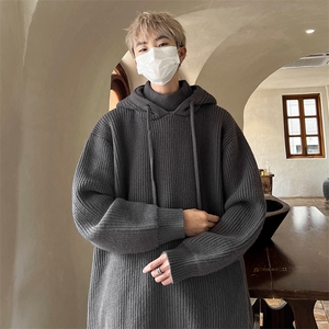8XL-M特大码毛衫高质量连帽套头宽松毛衣情侣针织衫外套MY1210P75图片