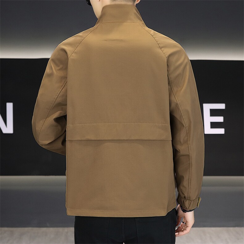 店主风夹克外套男春秋休闲百搭时尚立领男士夹克N7938-P75,男装夹克,星座310B-3