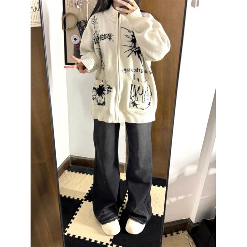 【有货】手稿开衫毛衣外套男情侣针织衫线衣5504CC-特P58,男装针织衫/毛衣,星座1007（原301D）