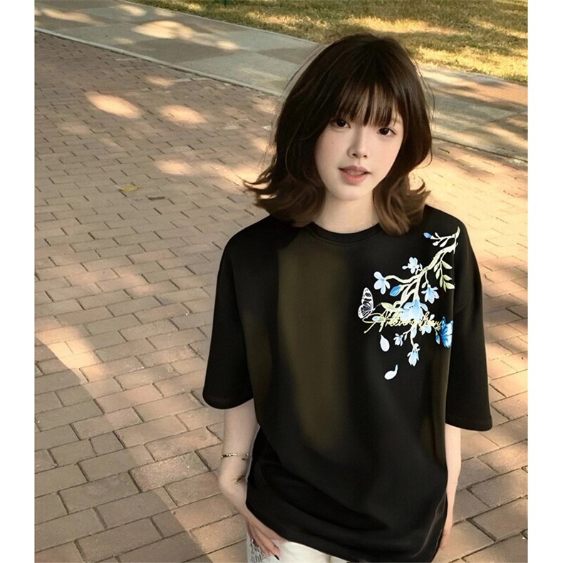 万针全刺绣解构设计260克重磅双纱纯棉高品质美式高街短袖T恤特35,男装T恤,电商A486